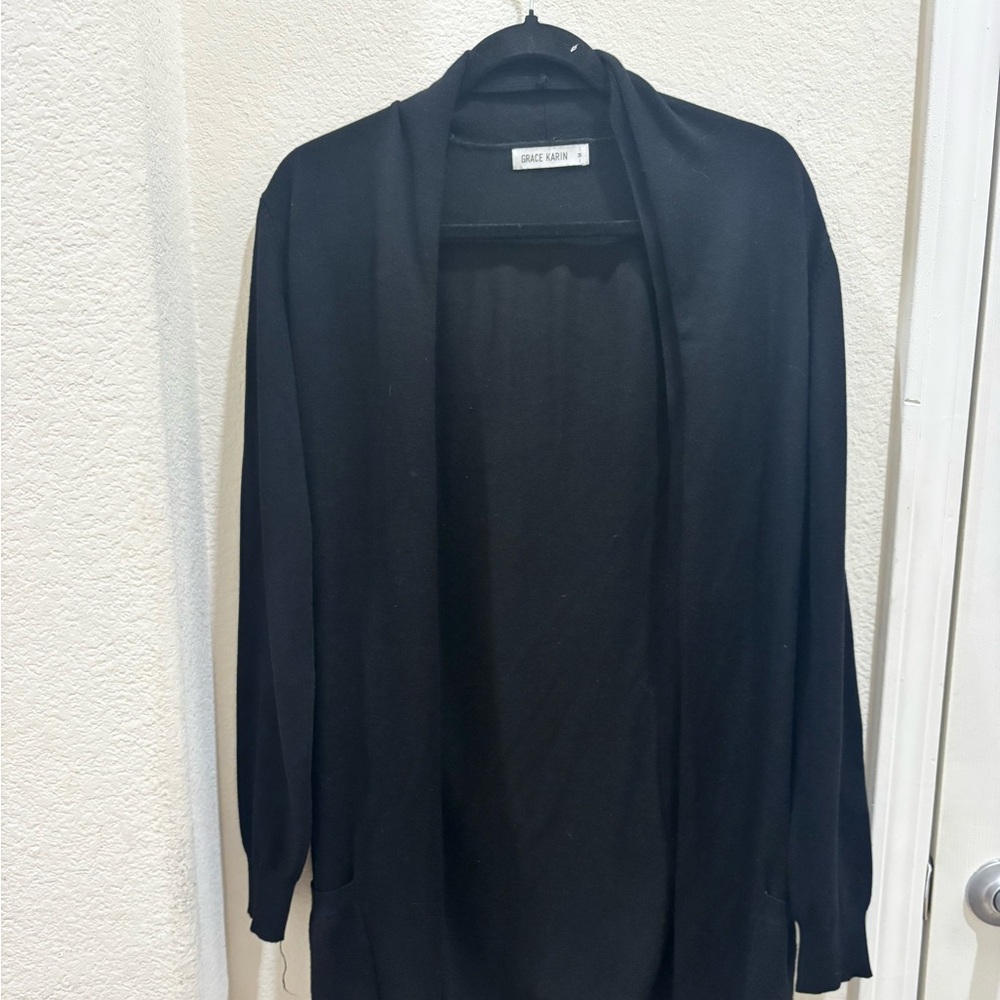 Grace Karin Women's Black Cardigan Sweater